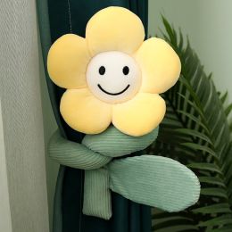 Doll Cute Cartoon Sunflower Curtain Buckle Plush