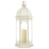 Accent Plus Vintage-Look Distressed Candle Lantern - 20 inches