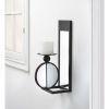 Accent Plus Half-Circle Mirrored Candle Sconce