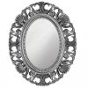 Accent Plus Silver Scallop Border Wall Mirror