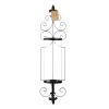 Gallery of Light Fleur de Lis Metal Wall Sconce with Glass Cylinder