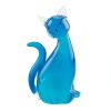 Accent Plus Art Glass Figurine - Blue Cat