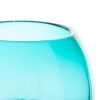 Accent Plus Fish Bowl Style Vase - Aqua Gradient 7.25 inches