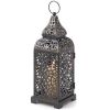 Accent Plus Iron Candle Lantern Tower - 13 inches