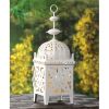 Accent Plus Iron Cutout Candle Lantern - 11.5 inches