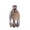 Accent Plus Lacy Cutout Copper-Tone Candle Lantern - 9.5 inches