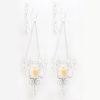 Accent Plus Beaded Pendant Wall Candle Holder Pair