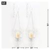 Accent Plus Beaded Pendant Wall Candle Holder Pair