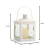 Accent Plus Vine Pattern Square Garden Lantern - 5 inches