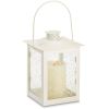 Accent Plus Vine Pattern Square Garden Lantern - 8 inches