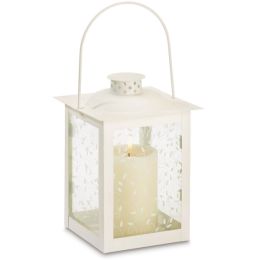 Accent Plus Vine Pattern Square Garden Lantern - 8 inches