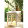 Accent Plus Vine Pattern Square Garden Lantern - 8 inches