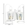 Accent Plus Mini Railroad-Style Candle Lantern Pair