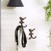 Accent Plus Cast Iron Bird Wall Hooks - Set of 2