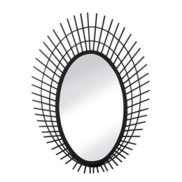 Nikki Chu Riki Black Bamboo Mirror - 36 inches