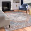 Damara Beige; Rust; Multi-color Viscose Area Rug 8x10