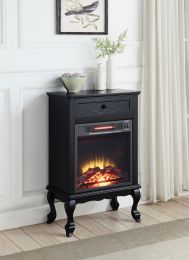 Eirene Fireplace in Black Finish AC00854