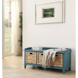 Flavius Bench w/Storage in Teal YF