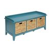 Flavius Bench w/Storage in Teal YF