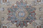 Damara Beige; Rust; Multi-color Viscose Area Rug 8x10