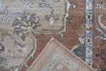 Damara Beige; Rust; Multi-color Viscose Area Rug 8x10