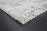 Mingled Coins Ivory; Gray; Rust; and Mauve Olefin Shag Area Rug 8x10