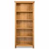 5-Tier Bookcase 23.6"x8.9"x55.1" Solid Oak Wood