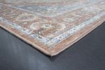 Damara Beige; Rust; Multi-color Viscose Area Rug 8x10