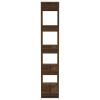 Book Cabinet/Room Divider Brown Oak 31.5"x11.8"x63" Chipboard