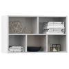 Book Cabinet/Sideboard White 17.7"x9.8"x31.5" Chipboard