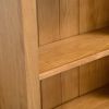 5-Tier Bookcase 23.6"x8.9"x55.1" Solid Oak Wood