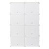 7-Tier Portable 28 Pair Shoe Rack Organizer 14 Grids Tower Shelf Storage Cabinet Stand Expandable for Heels, Boots, Slippers, White RT