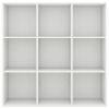 Book Cabinet White 38.6"x11.8"x38.6" Chipboard