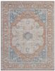 Damara Beige; Rust; Multi-color Viscose Area Rug 8x10