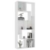 Book Cabinet White 26.4"x9.4"x63.4" Chipboard