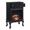 Eirene Fireplace in Black Finish AC00854