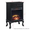 Eirene Fireplace in Black Finish AC00854