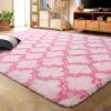 Indoor Rectangle Geometric Contemporary Area Rugs For Living Room Bedroom Plush Carpet; 5'x8'