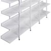 5 Tier Bookcase Home Office Open Bookshelf, Vintage Industrial Style Shelf with Metal Frame, MDF Board