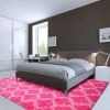 Indoor Rectangle Geometric Contemporary Area Rugs For Living Room Bedroom Plush Carpet; 5'x8'