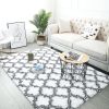 Indoor Rectangle Geometric Contemporary Area Rugs For Living Room Bedroom Plush Carpet; 5'x8'